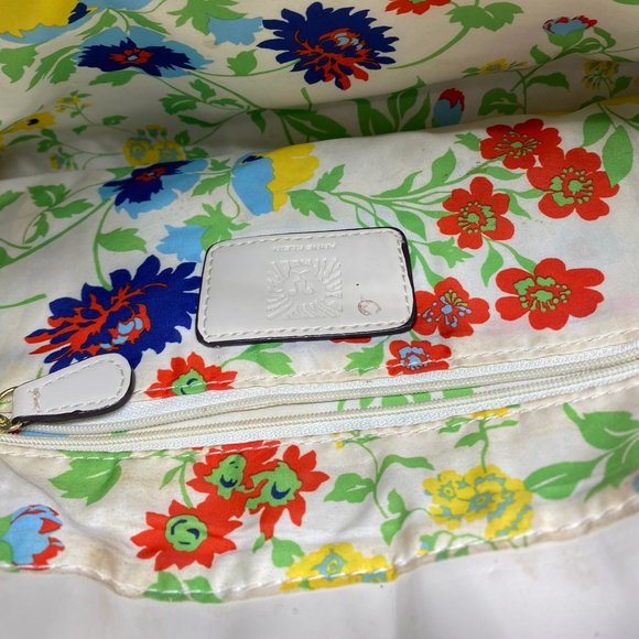 ANNE KLEIN Tan Cream Quilted Leather Tote Bag - Picture 10 of 10